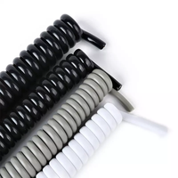 Cable Espiral de Cobre con Aislamiento de PVC para Automatización Industrial y Robótica, 24 AWG, 0.7mm, 450V, Cable Dinámico para Calefacción