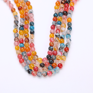 Perles de pierres précieuses d'agate naturelle WENCHI pour la fabrication de bijoux, coupe brillante, couleur jaune, 8 mm de hauteur, 3 mm - Product Image 6