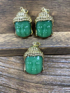 Pendentif <span class=keywords><strong>Bouddha</strong></span> en pierre naturelle pour collier Pendentif Amulette <span class=keywords><strong>Chance</strong></span> Pour Hommes Femmes Cadeau Tête de <span class=keywords><strong>Bouddha</strong></span> plaqué or/<span class=keywords><strong>argent</strong></span> - Product Image 6