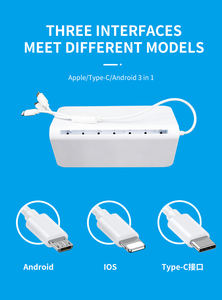 Top Selling Menu Holder Power Bank with <strong>3</strong> in 1 Cable Menu Tablet Charger Stand 10000mAh with Led for Advertising - Product Image 4