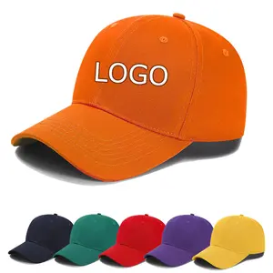 หมวกเบสบอลสำหรับผู้ชายและผู้หญิง6ชิ้นหมวกตาข่ายกีฬากอล์ฟสำหรับปรับแต่งโลโก้ได้