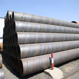 China Fabricante Tubo de aço soldado de 1400 mm de diâmetro em aço carbono tubo de aço espiral redondo para construção de oleodutos