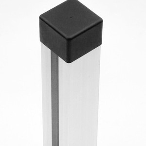Système de montage solaire, capuchon de rail PV noir 40x40mm, capuchon d'extrémité étanche à la poussière, galvanisé à chaud - Product Image 3