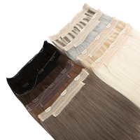 Extensions de cheveux naturels Qingdao Rawhair Halo Weft, fil invisible, une seule pièce, volume facilement amovible, pour coiffure en salon