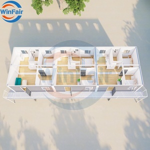 WinFair modulare a 2 piani triangolo costo prefabbricato casa <span class=keywords><strong>Bungalow</strong></span> costruito prefabbricato auto 2 piano nonnina appartamento contenuto piani casa - Product Image 4