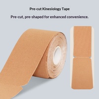 Bande de kinésiologie en coton pré-découpée 5 cm avec logo pour les genoux, soutien musculaire élastique, protection sportive, unisexe, bande de physiothérapie