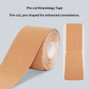 Bande de kinésiologie en coton pré-découpée 5 cm avec logo pour les genoux, soutien musculaire élastique, protection sportive, unisexe, bande de physiothérapie - Product Image 2