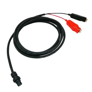 Cable de alimentación de carrete eléctrico, Conector de aviación GX16, 2 pines, hembra a Cocodrilo, para Daiwa fishing Reel <span class=keywords><strong>Shimano</strong></span> - Product Image 1