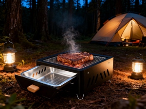 <strong>Best</strong> Selling Stainless Steel Portable <strong>Camping</strong> Charcoal BBQ <strong>Grill</strong> for Outdoor Adventure Enthusiasts - Product Image 1