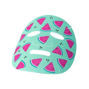 Pasokan pabrik masker lembaran wajah pola cetak semangka lucu kustom - Product Image 1