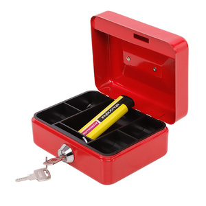 Mini tienda usa monedas, caja de ahorro de <span class=keywords><strong>dinero</strong></span>, caja de efectivo, caja de efectivo segura de metal con cerradura de llave - Product Image 6