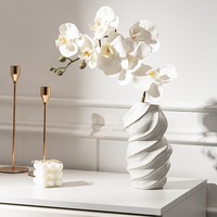 Vase en céramique de style nordique MSH Décoration d'intérieur Vase à fleurs artificielles pour chambre à coucher