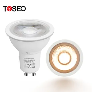 หลอดไฟ LED Gu10สำหรับให้แสงสว่างภายในบ้านหลอดไฟ LED 230V 7W Gu10ขาว AC 80สปอตไลท์แอลอีดีไม่มีหลอดไฟ LED 900บลูทูธ
