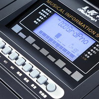 Teclado Electrónico Portátil Profesional OEM de Fábrica al por Mayor MK-812 de 61 Teclas con Pantalla LED, 128 Tonos y 200 Ritmos para Música