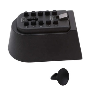 1 casillero negro de seguridad para llaves, combinación para exteriores, llave oculta, caja de seguridad, almacenamiento montado en la pared - Product Image 5