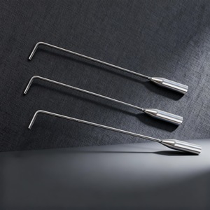 Stainless Steel Grab <b>Hook</b> Long <b>Pole</b> With Curved Tip For Manhole Cover Roller Shutter Door Cargo And Cured Meat Handling - Product Image 1
