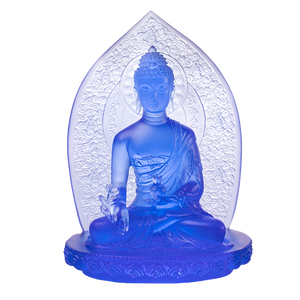 Artfamily En gros Ornements décoratifs géants en verre cristal rétroéclairé, <span class=keywords><strong>Art</strong></span> en verre moulé à <span class=keywords><strong>la</strong></span> main Bouddha de <span class=keywords><strong>la</strong></span> Guérison, technique de <span class=keywords><strong>la</strong></span> cire perdue - Product Image 6
