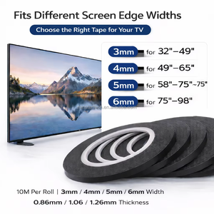 Nastro Adesivo in Schiuma Bifacciale da 10M 3/4/5/6mm per Riparazione Schermi LCD LED TV, Sigillatura Bordi per Pannelli Display TV Senza Cornice - Product Image 3