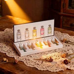 Sample <strong>Perfume</strong> Tester Vial Spray <strong>Bottle</strong> <strong>1.5ml</strong> 2ml French Snap on Crimp Pump Atomizer Glass Parfum <strong>Bottle</strong> With Logo and Box - Product Image 3