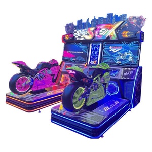 Consola de Juego Arcade de Carreras de Motos Deportivas para Dos Jugadores, Consola Popular que Funciona con Monedas, en Venta, Carreras Analógicas para la Ciudad - Product Image 5