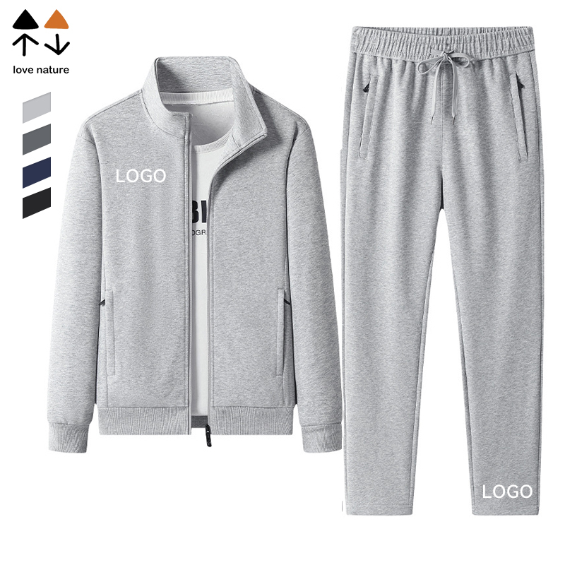 High-quality Autumn Best-selling Spandex/polyester Hoodie Set Breathable Elastic Casual Sports Wear Plus Size Two-piece Set · image 1