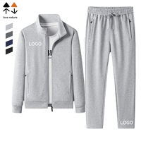 Ensemble Sweat à Capuche d'Automne Haute Qualité Spandex/Polyester, Meilleure Vente, Respirant, Élastique, Tenue de Sport Décontractée, Taille Plus, Deux Pièces