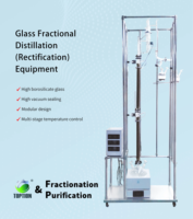 Distillateur d'alcool à l'éthanol électrique industriel 5L avec flacon rotatif, colonne multi-étages, capacité d'eau et moteur de processus de distillation sous vide