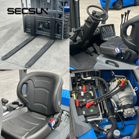 Chariot élévateur compact et silencieux avec rotateur, capacité de levage stable de 2,5 tonnes à 3 tonnes, conception gain de place