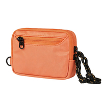 Portefeuille mini bandoulière en nylon imperméable avec cordon réglable, pochette multifonctionnelle pour pièces et cartes, petit sac de rangement pour voyages et activités de plein air