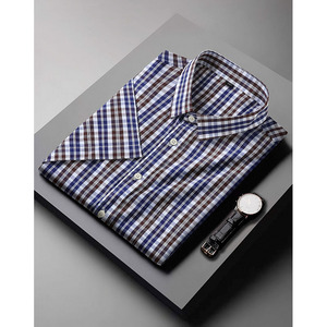 RNSHANGER 5XL 6XL 7XL 8XL 10XL <span class=keywords><strong>camicie</strong></span> <span class=keywords><strong>taglie</strong></span> <span class=keywords><strong>forti</strong></span> moda stile classico Casual in cotone comoda camicia a <span class=keywords><strong>maniche</strong></span> <span class=keywords><strong>corte</strong></span> a quadri - Product Image 6