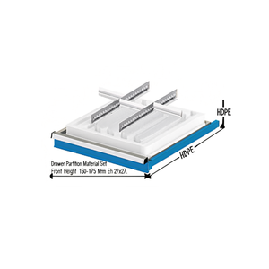 ชุดวัสดุกั้นลิ้นชัก Fami ความสูงด้านหน้า 150-175 มม. Eh 27X27 - Product Image 3