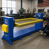 Positionneur de robot de soudage 6 axes, dispositif de serrage personnalisé, table rotative servo-électrique, poste de travail pour la fabrication métallique