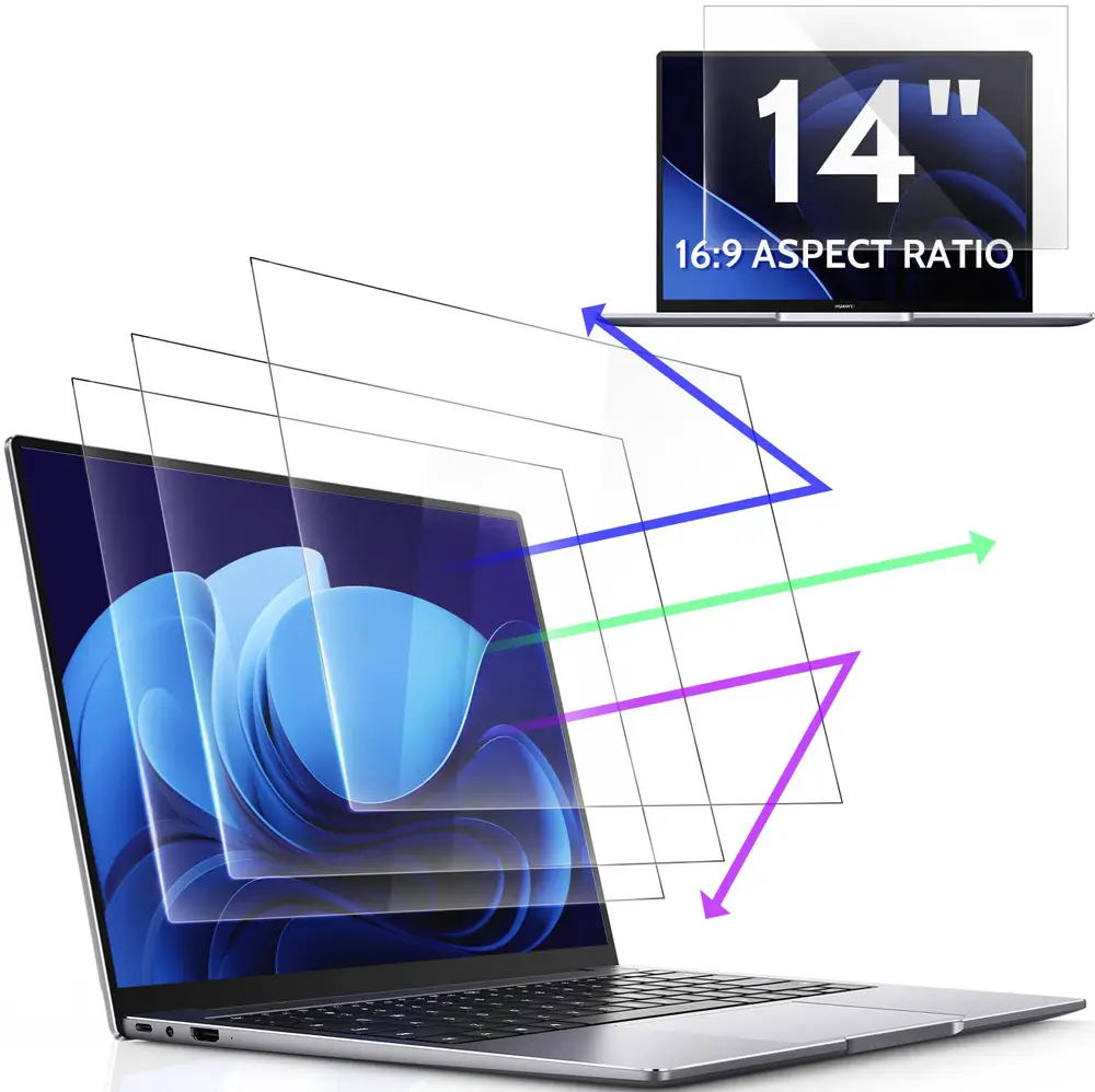 Protector de pantalla de privacidad para ordenador portátil, 13, 14, 15,6 pulgadas, filtros, Macbook, venta al por mayor