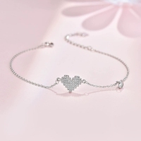 Bracelet LT-354 mignon sur le thème de la forêt Bracelet à la mode simple polyvalent incrusté de zircon Bracelets à maillons fins