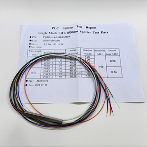 Cable de Fibra Óptica sin Conector, Divisor PLC Monomodo 1x4 SM, 1M de Longitud, Cable Interior G657A1, Divisor Óptico - Product Image 4