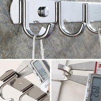 Porte-serviettes et vêtements robuste et moderne pour entrée, couloir, cuisine, salle de bain, chambre, capacité de 24 lb, antirouille