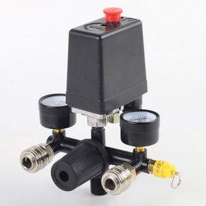 Pressostat automatique Bama 90-120 PSI pour compresseur d'air, pièces détachées avec manomètres et vannes - Product Image 4