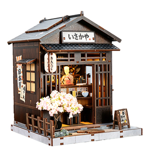 OCHOICE Mini Book Nook DIY Kit, étagère miniature pour maison de poupée avec scène de librairie et éclairage LED pour la décoration créative de la maison et les cadeaux - Product Image 1
