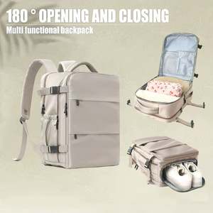 Customized Leisure Multi-pocket Backpack High Quality <b>Large</b>-Open Outdoor Travel <b>Rucksack</b> Dry Wet Separation Backpack Bag - Product Image 5