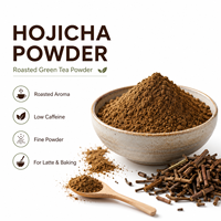 Poudre de thé vert torréfié Hojicha de qualité alimentaire, en vrac, OEM ODM pour desserts, glaces et ingrédients de boulangerie