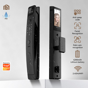 <span class=keywords><strong>Cerradura</strong></span> <span class=keywords><strong>Inteligente</strong></span> de Puerta para Apartamentos <span class=keywords><strong>con</strong></span> Reconocimiento Facial, Videoportero WiFi, Aleación de Aluminio para Puertas de Madera, Personalizable - Product Image 1