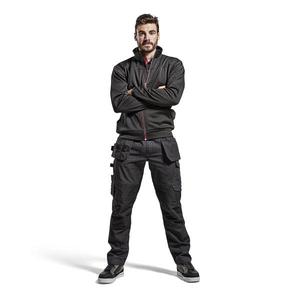 BLAKLADER - 149613309956C58 Pantalon de service stretch avec poches à clous Noir/Rouge-PANTALON DE TRAVAIL EAN 7330509548929 - Product Image 3