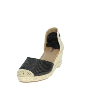 Espadrillas nere 171748 comodi sandali con zeppa - Product Image 6