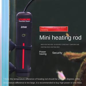 VOONLINE aquecedor de aquário de mergulho 20W, equipado com 2 termostatos eletrônicos de ventosa - Product Image 3