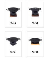 Barbecue pliant japonais en aluminium de style mini avec contrôle de sécurité de la flamme pour la cuisson de kebabs à la maison, en extérieur et en camping