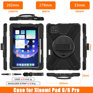 Funda para Tablet Inteligente a <span class=keywords><strong>Precio</strong></span> de Fábrica para <span class=keywords><strong>Xiaomi</strong></span> Mi <span class=keywords><strong>Pad</strong></span> <span class=keywords><strong>6</strong></span>/<span class=keywords><strong>6</strong></span> <span class=keywords><strong>Pro</strong></span> de 11 Pulgadas con Soporte Plegable y Correa para el Hombro - Product Image 6