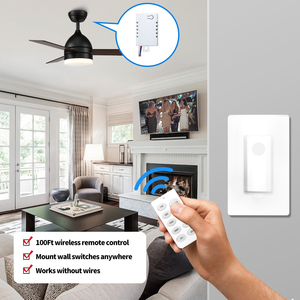 110V/220V Countdown-<span class=keywords><strong>Timer</strong></span>-Schalter für Lights1-5-10-30 Min/1-2-4-8H Mehrstufige einstellbare Zeit-LED-Anzeige 9 Tasten 20m Reichweite - Product Image 6