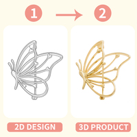 Broche Minimalista de Metal Hueco con Forma de Línea, Animal y Flor, Pin de Solapa, Accesorio de Moda para Traje y Abrigo, Adorno de Aleación Personalizado