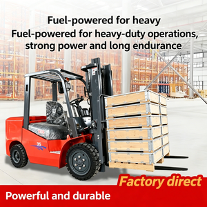 Direktlieferung ab Chinesischer Fabrik 3-Tonnen Diesel-Gabelstapler Standard 3M 3,5M 4 Meter Hubhöhe Schwerlast-Verbrennungsmotor-Gabelstapler - Product Image 1