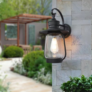 Lámpara de Caballo Americano con luz de soporte, farol impermeable Vintage <span class=keywords><strong>para</strong></span> exteriores, iluminación de cristal, lámpara de pared E27 <span class=keywords><strong>para</strong></span> puerta Delantera de jardín - Product Image 5